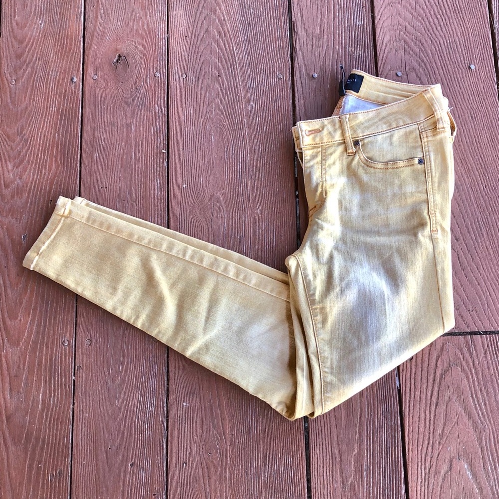 {Celebrity Pink} Mustard yellow denim pants